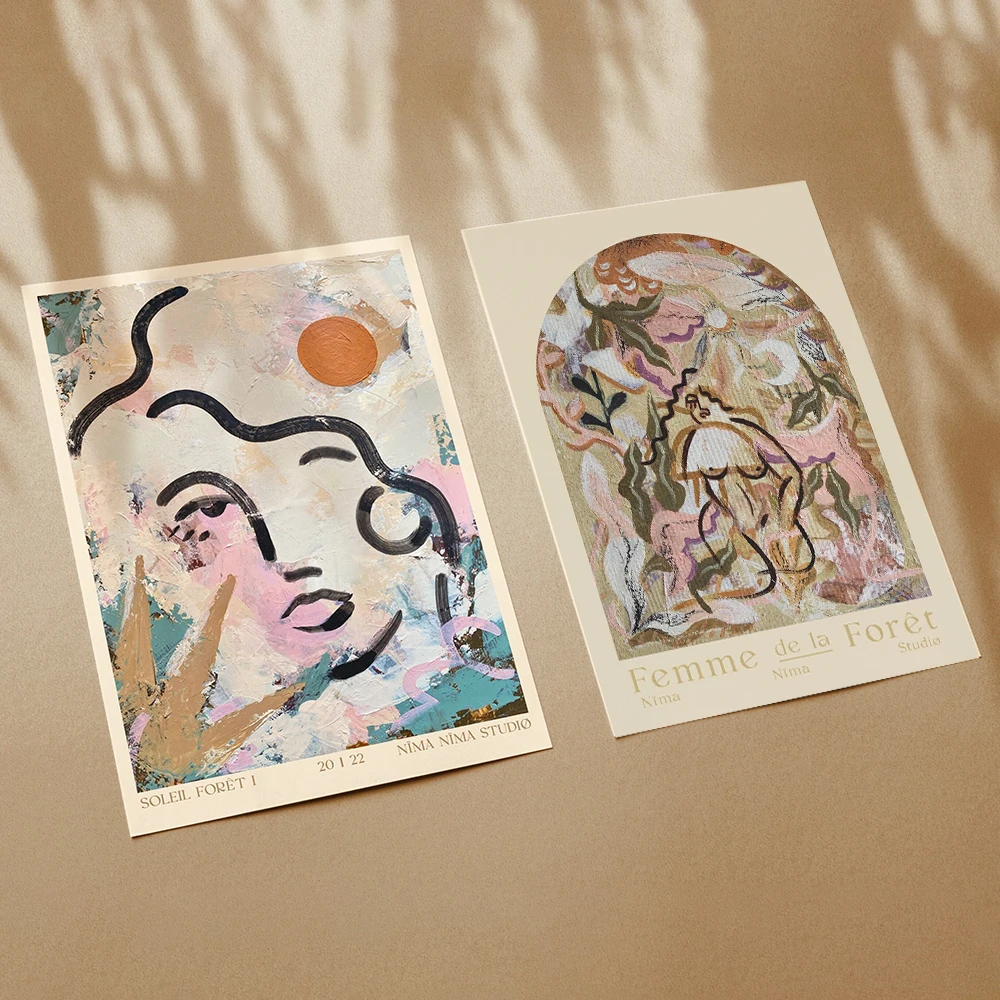 

Abstract Face Female Nude Print Matisse Botanical Wall Art Boho Floral Home Decor Nordic Canvas Painting Poster Pictures