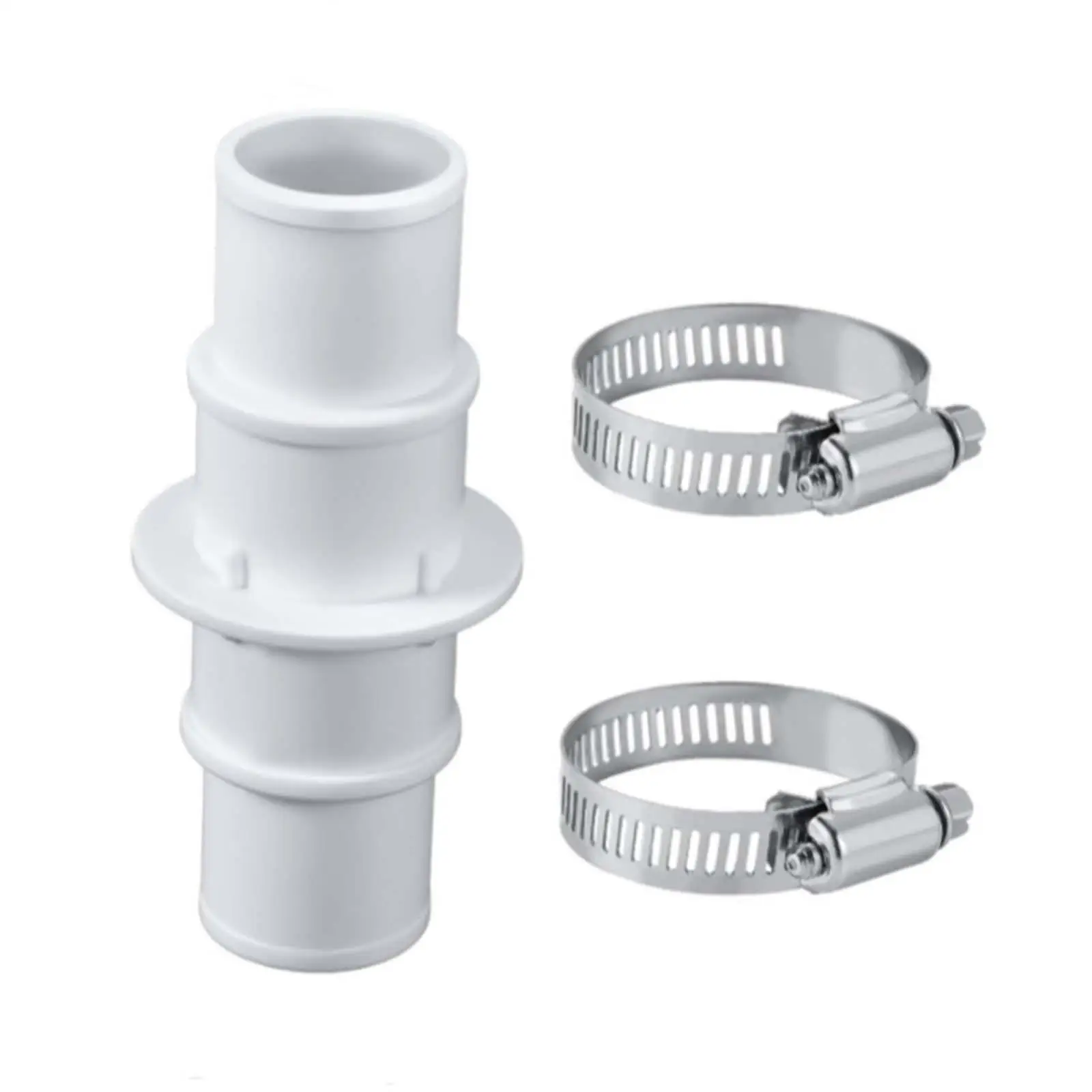 4xPool موصل الخرطوم اقتران محول 1-1/4 "أو 1-1/2" محول أجزاء المحمولة مع 2 خرطوم المشابك #6