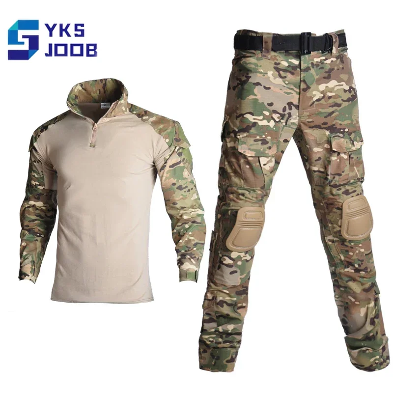 

Wear-resisting Hiking Shirts+pants Mens Tactical Waterproof Breathable Camouflage Sets Outdoor Combat Camping Treking Clothing