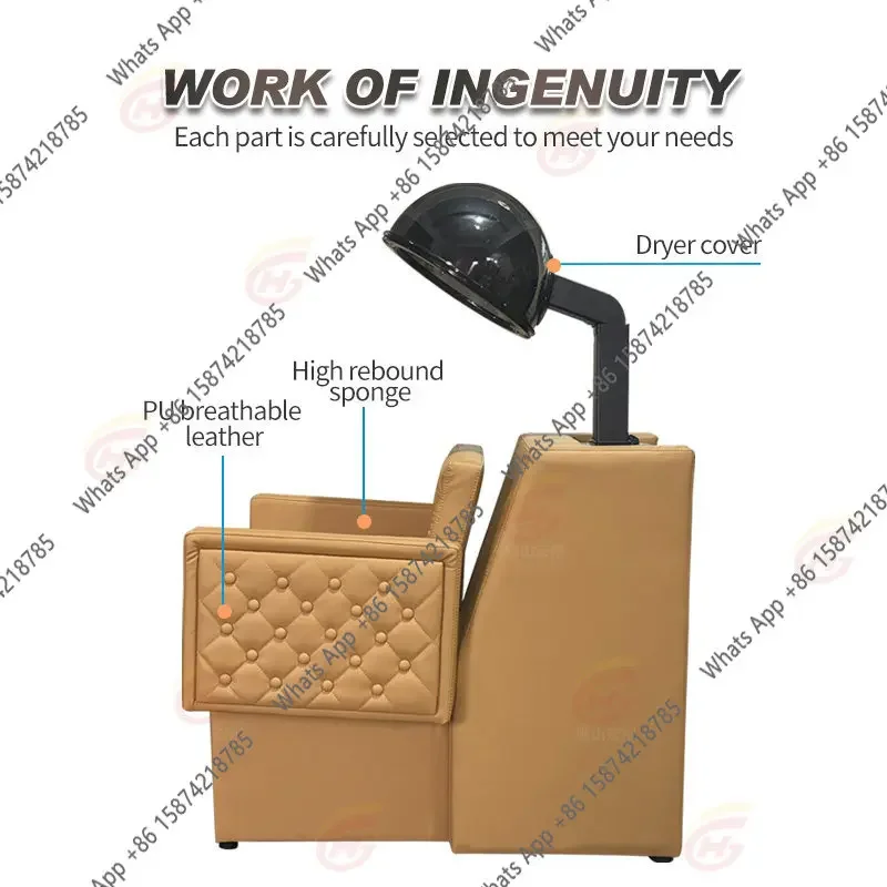 M62 Simple Adjustable Heating And Cooling Temperature With Seat Removable Long Tube Liftable Dryer Hair Salon Barber Shop