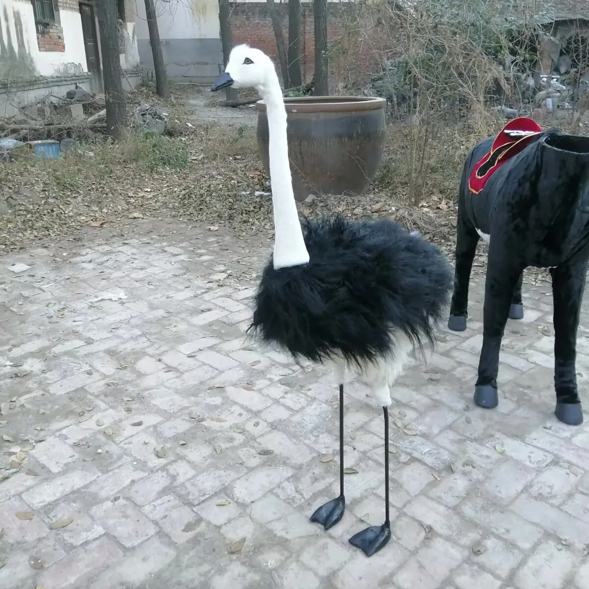 big Simulation ostrich Model Realistic home decoration Gift Approx. 125cm  XF2318