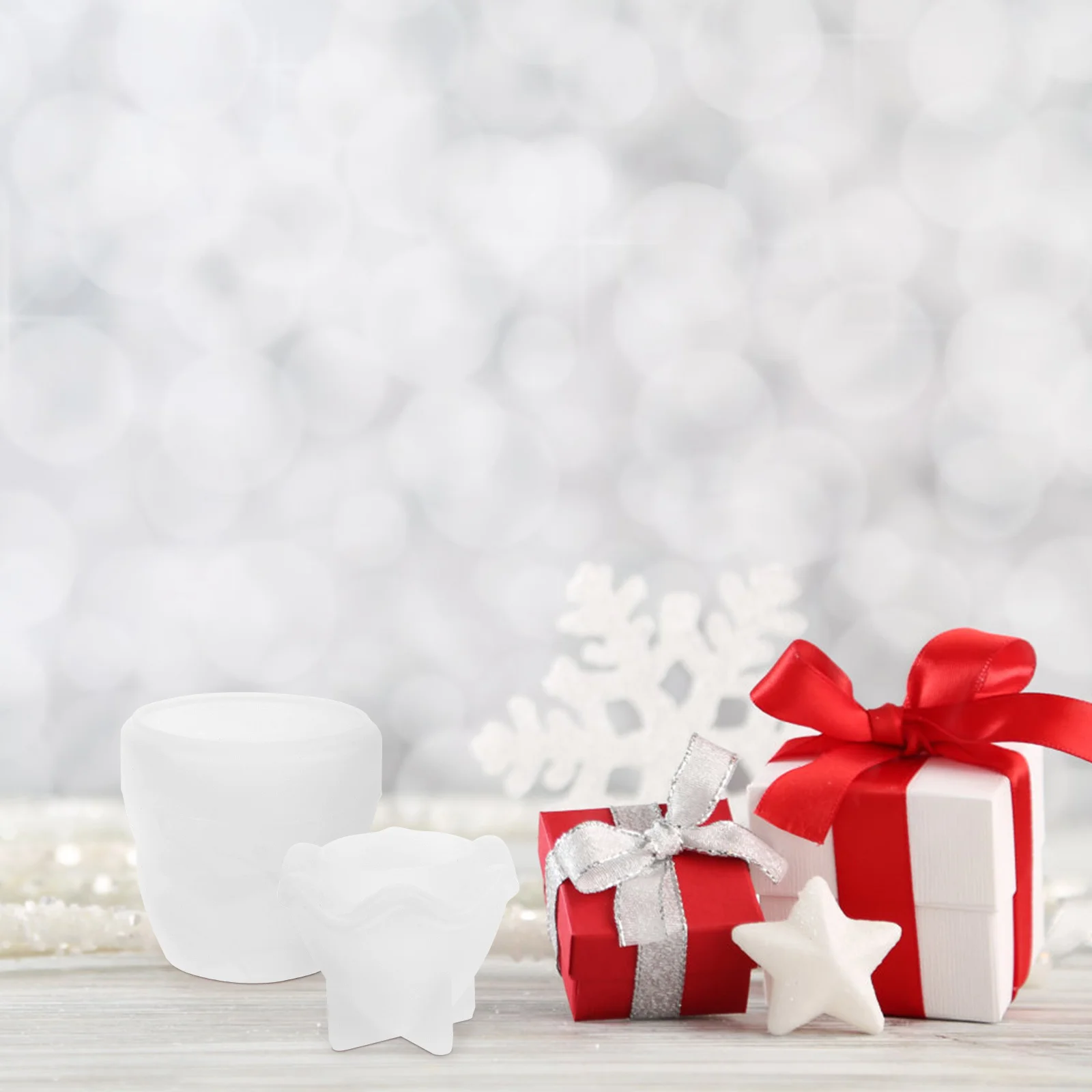 

1Set Flexible Silicone Christmas Tree Candy Jar Mold Easy Demolding Epoxy Resin DIY Craft Mold Christmas Storage Jar