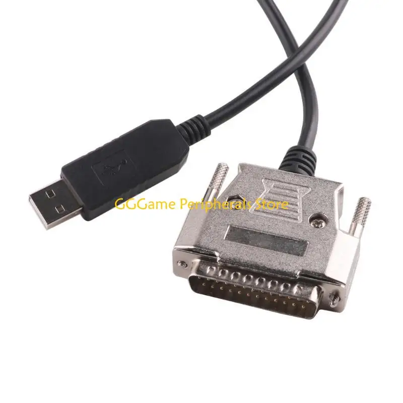 U55B USB To DB25 RS232 Converter Cable For Vintaged Printers Smooth Data Transmission