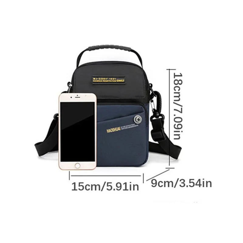 HVTIL-Bolso de pecho multifuncional para hombre, bandolera de hombro, resistente al agua, duradera