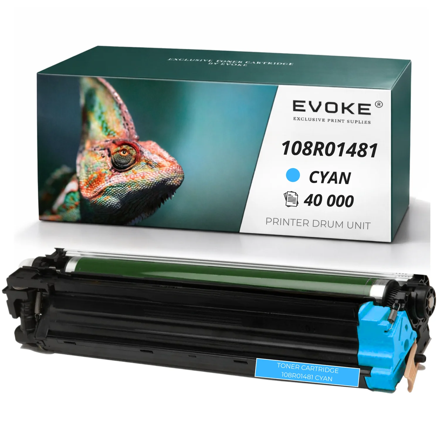 Evoke Compatibele Trommel voor Xerox C500 C505C 108R01481 C500C C505C C500 C505 Cyaan 40000 Pagina's Versalink C500 C505