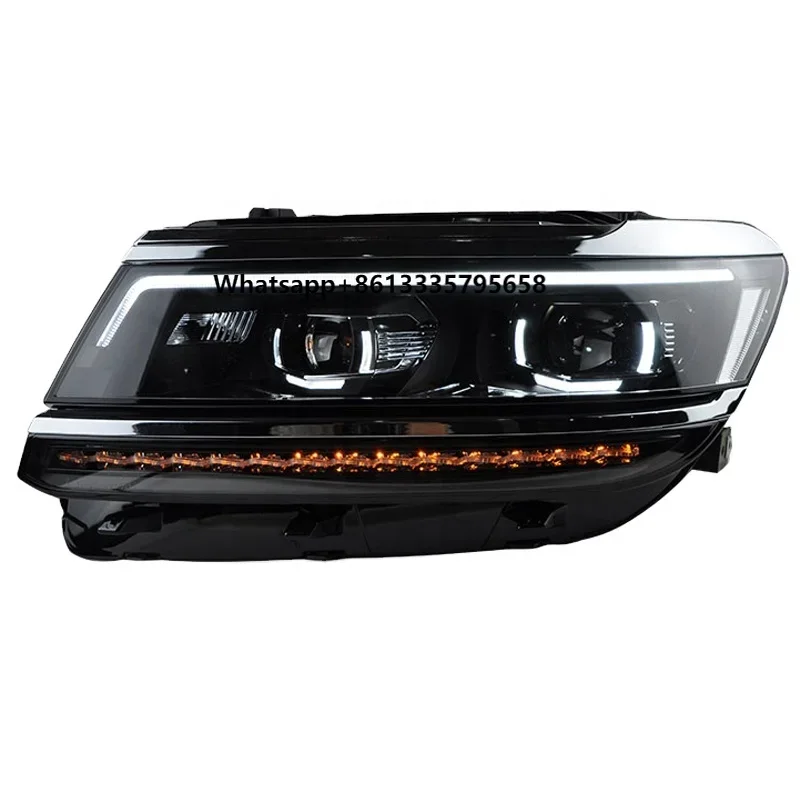 

Headlight Assembly Xenon Headlight Conversion LED Daytime Running Light Lens Tuning Light for 17-18 Models TiguanL