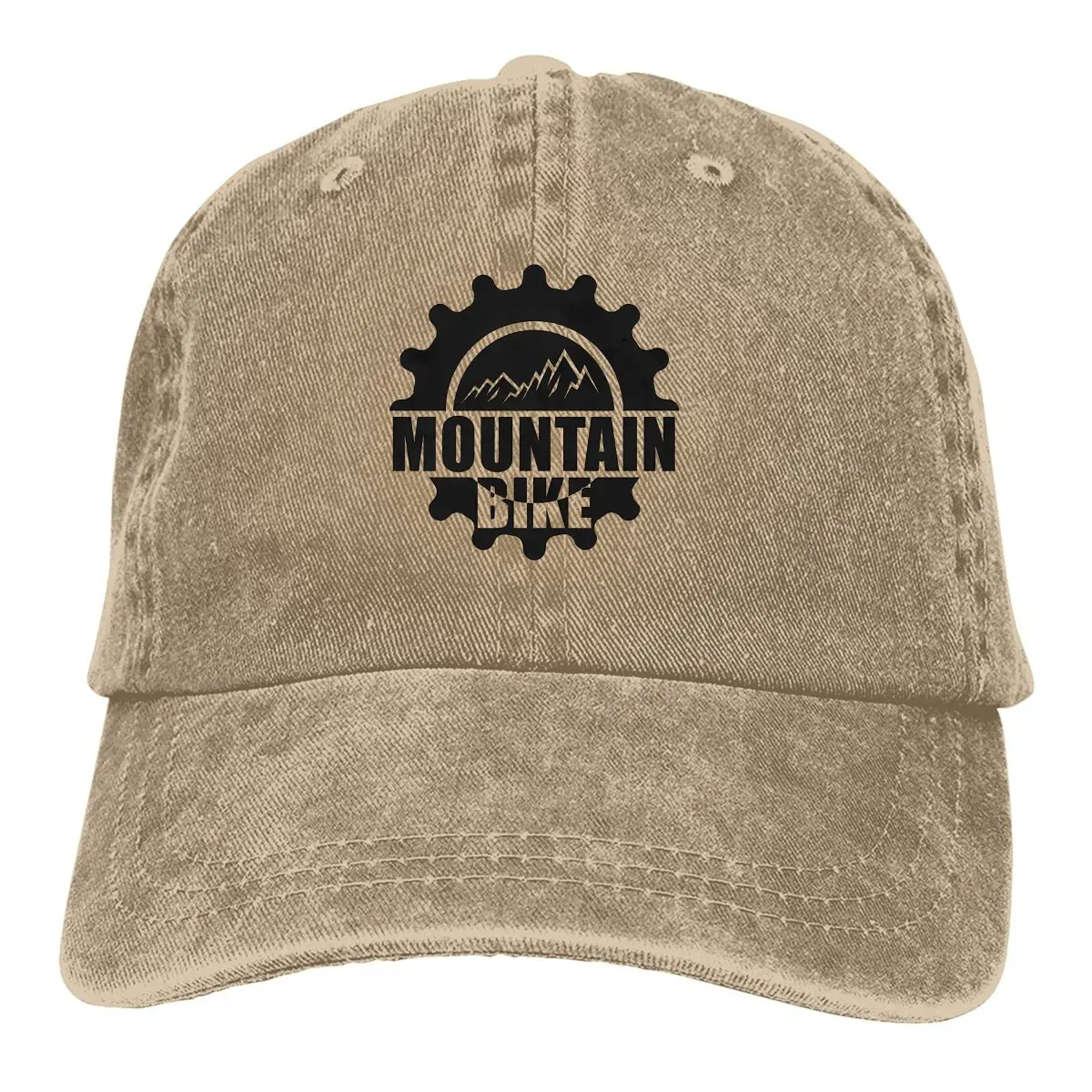 

Washed Men's Baseball Cap Mountain Bike Trucker Snapback Caps Dad Hat Cycling MTB Biking Golf Hats