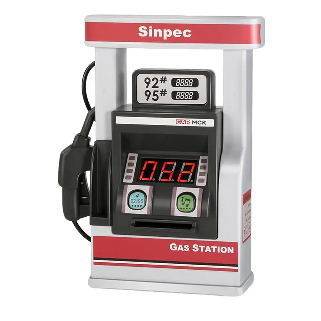 Plastic Kids Simulate Gas Service Station, with Lights and Sounds, Pretend Play Life Scenes Toys