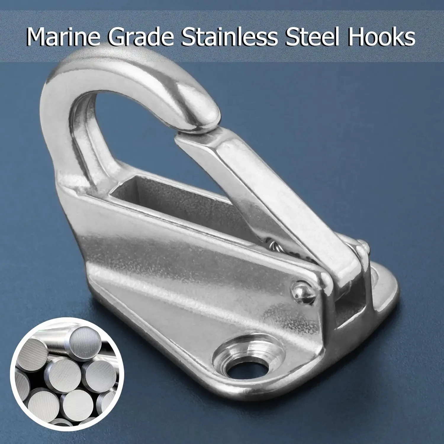 Stainless Steel Spring Snap Fending Hook Fender Hook Spring Hook Snap Attach Rope For Marine Hardware Boat Accessories