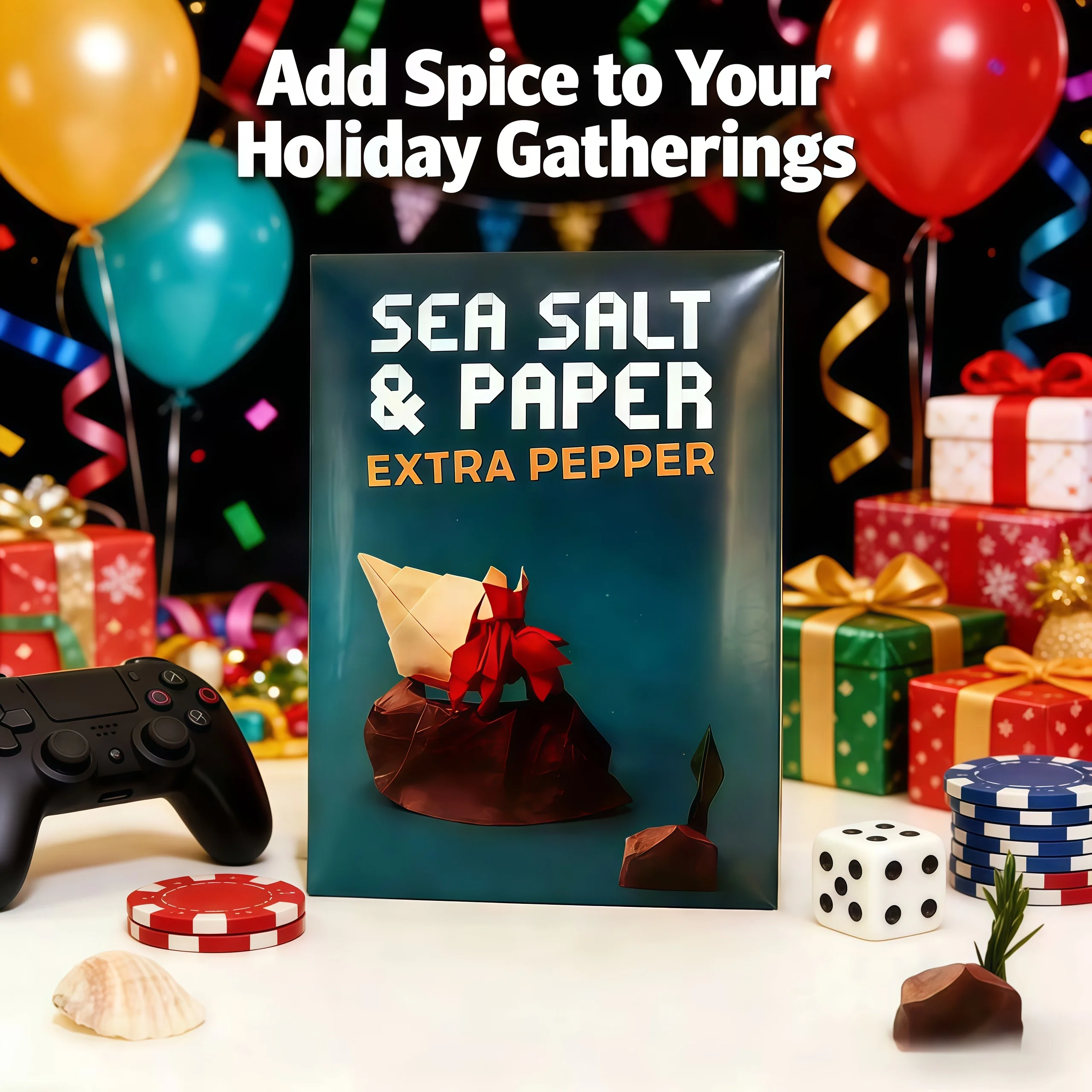 

Sea Salt and Paper - Extra Pepper Expansion: The card game is simple and fun, perfect for parties to liven up the atmosphere