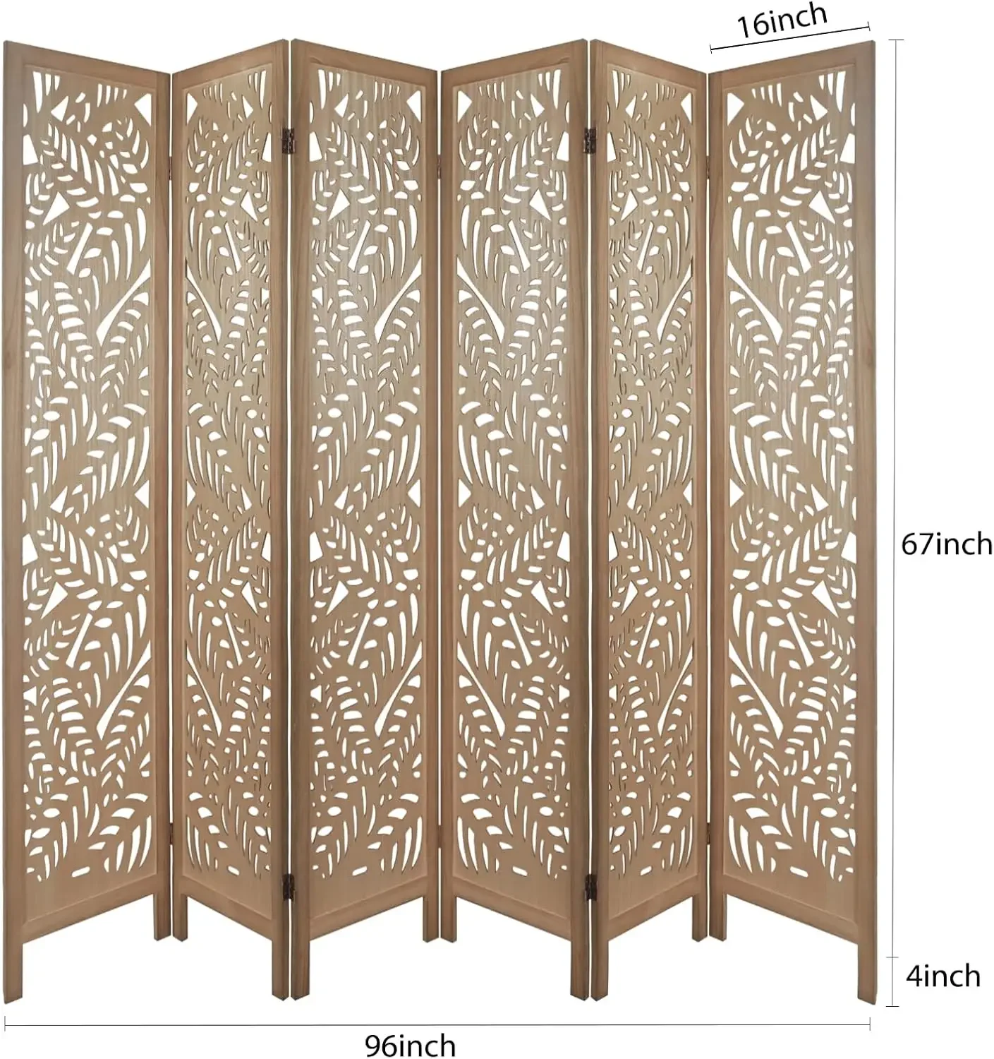 ตัวแบ่ง, ตัวแบ่งไม้ 6 แผง และหน้าจอความเป็นส่วนตัวแบบพับได้, ฉากกั้นห้องฉากกั้นแบบอิสระสําหรับ