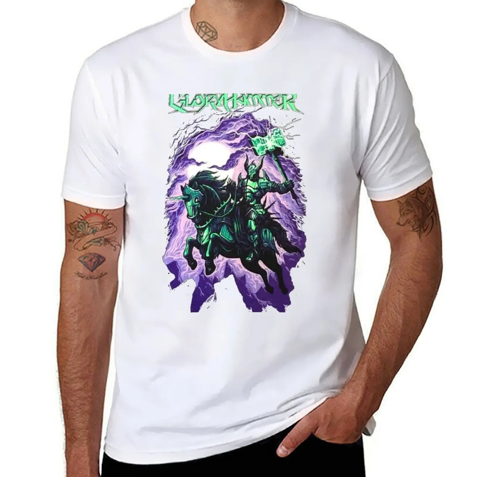 

Gloryhammer - Chaos Wizard T-Shirt t shirts for man cotton man t shirts for men T-Shirt
