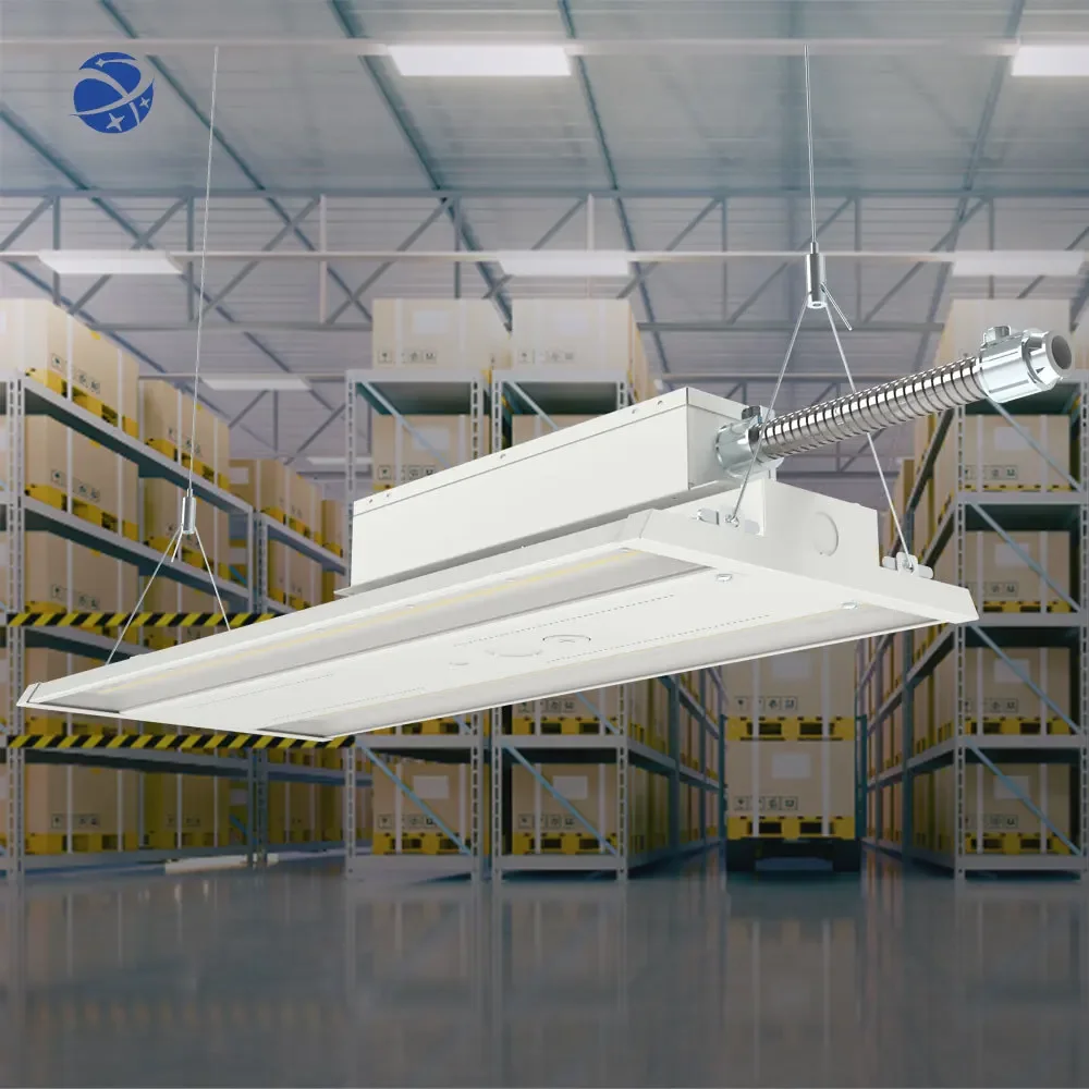 YUNYI STOCK Indoor Warehouse Motion Sensor 1-10V Dimmable Industrial Led Linear High Bay Light