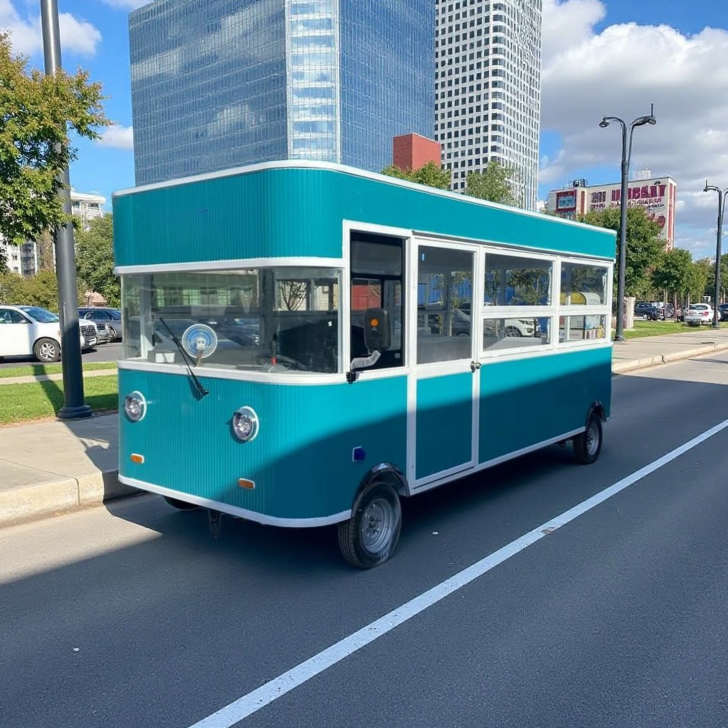 Fully Equipped Food Trailer Mobile Catering Kitchen for Coffee Dessert Ice Cream Pizza Burger and Event Service Business