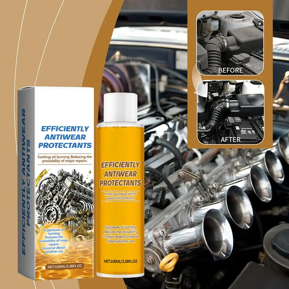 Engine Protection Oil Nano Anti-wear Agent 100ml Additive Repair Oil Noise Reduction Anti-Rust For Various Cylinders F4O9