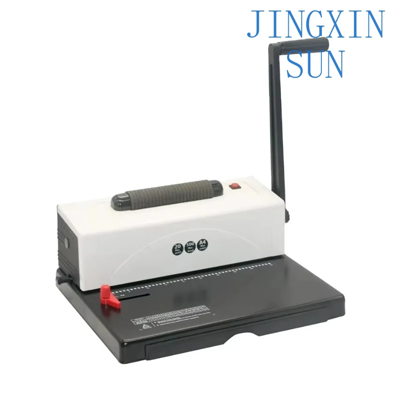 20 Sheet Capacity A4 Size Manual Notebook Hole Punching Binding Machine With Calendar Spiral Coil Manual Coil Binder