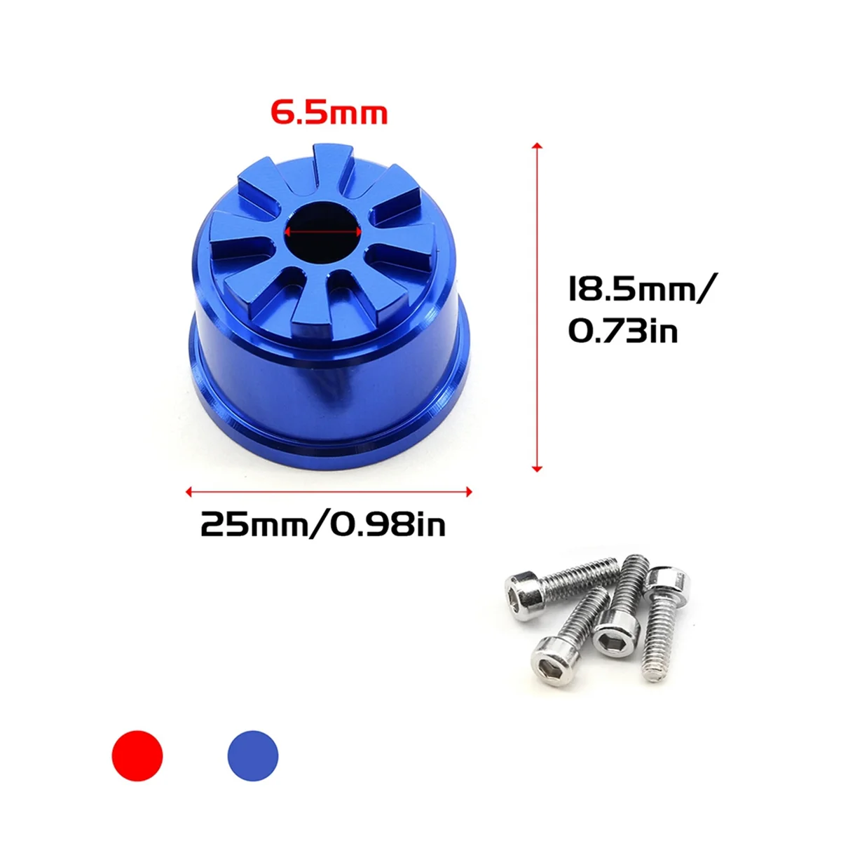 Caixa de suporte diferencial de liga de alumínio, acessórios de carro RC para Summit 1/10 RC, peças de atualização de carro vermelho