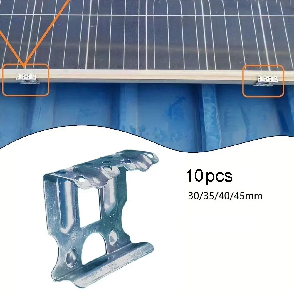 10pcs Solar Panel Frame Water Drainage Clip Aluminum Deflector Fully Automatic Photovoltaic Panel Water Guide Clip 30/35/40/45mm