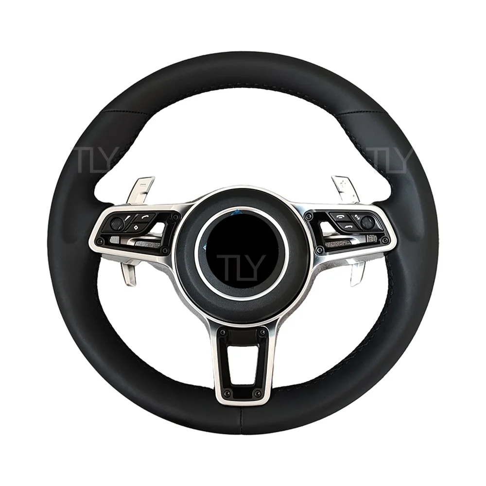Upgrade Full Leather Volant Lenkrad Steering Wheel for Porsche Panamera Cayenne Macan Cayman Boxster Taycan 918 911 981 718 958