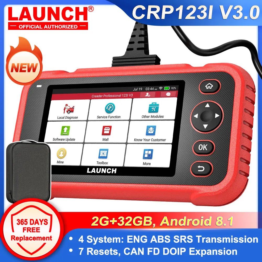 LAUNCH CRP123E CRP123I V3.0 エンジン ABS SRS トランスミッション