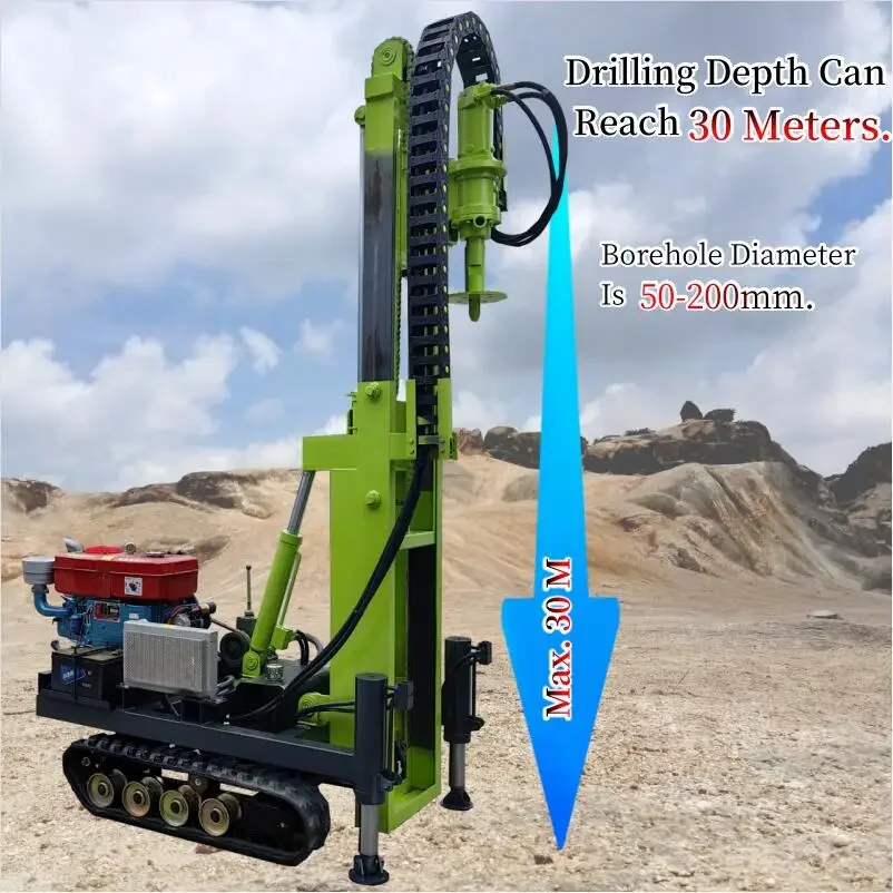 Automatic 25 Hp Diesel Pile Driver Hydraulic Track Type Pile Driver Road Pile Driver Machine