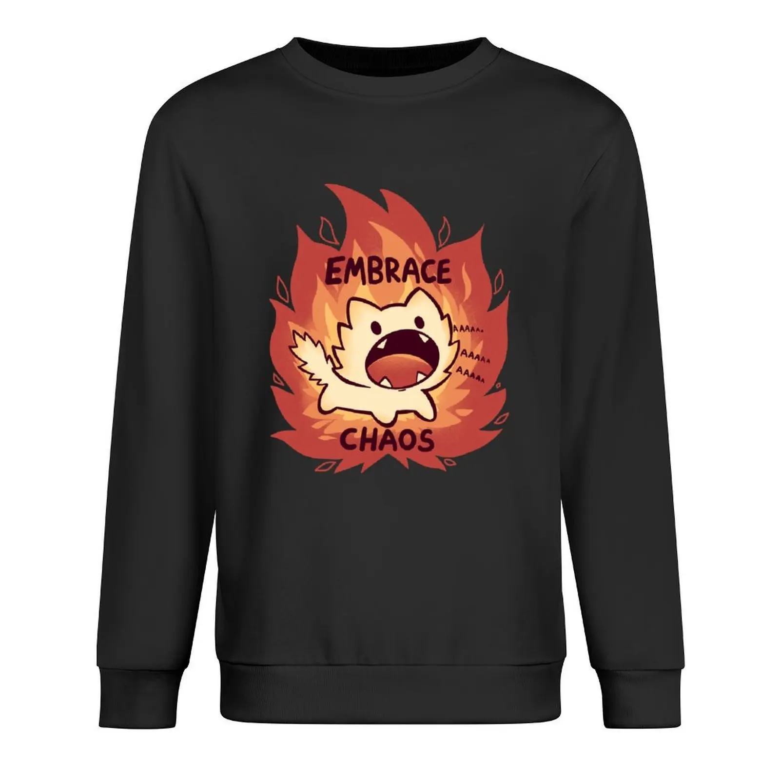 

Embrace Chaos Pullover korean autumn clothes men's coat blouse men's winter sweater hooded sweatshirt for men