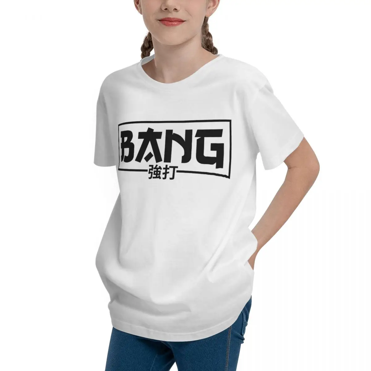 Sexy Bang JP Essential Adolescents Basic Short Sleeve T-Shirt T-shirts Funny Graphic Top quality Fitness Humor Graphic