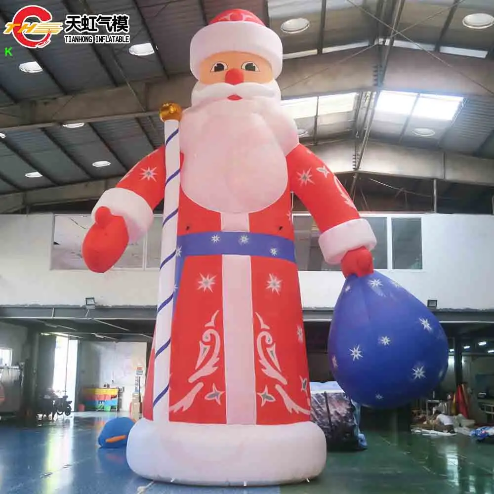 Dekoracja świąteczna dmuchana na Nowy Rok 2026, dmuchany Święty Mikołaj, bałwan, model drzewka bożonarodzeniowego z dmuchawą.