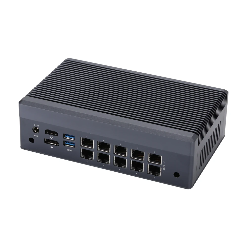 Qotom Q31100GT i7 1185G7 TigerLake 10x Intel I226-V 2.5G LAN 2USB3.0,HD Video,DP Display TigerLake 6305 Firewall Mini PC