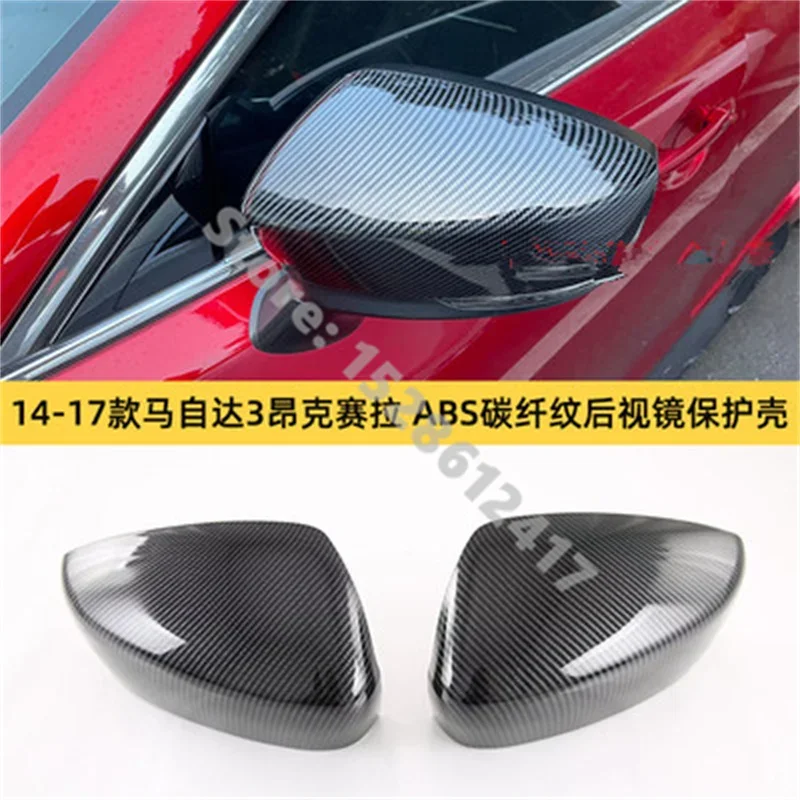 Car Styling For Mazda3 Axela 2014-2017 Car Stickers Overlay ABS Chrome Car Rearview Mirror Cover Trim/Rearview Mirror Decoration