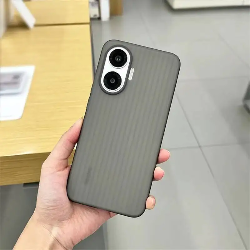 

Case For Mi POCO F7 Case Matte PC Transparent Hard Back Cover For Xiaomi 17 Poco F7 5G Redmi Turbo4 Pro max Luggage Stripe Shell