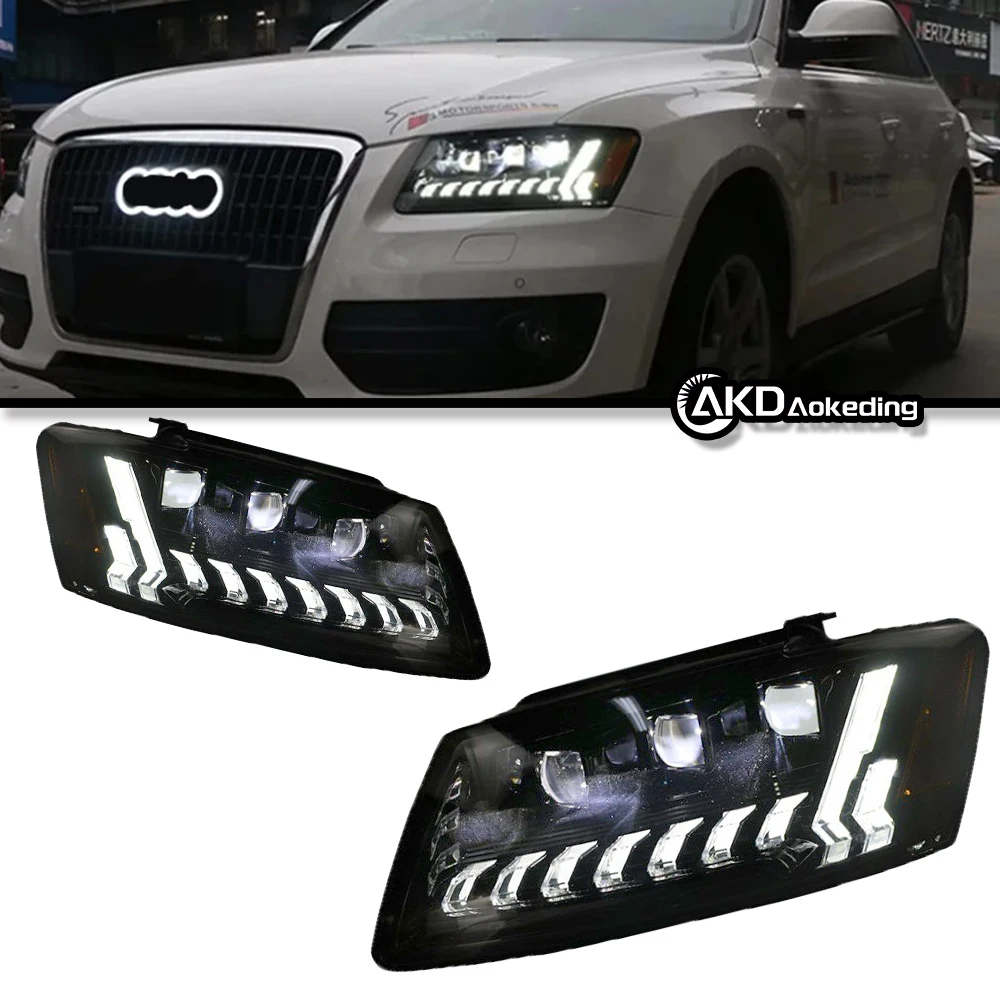 

Auto Parts For Audi Q5 Headlights 2009-2018 Q5 Styling LED Daytime Lights Dual Projector Car Accesorios Modified