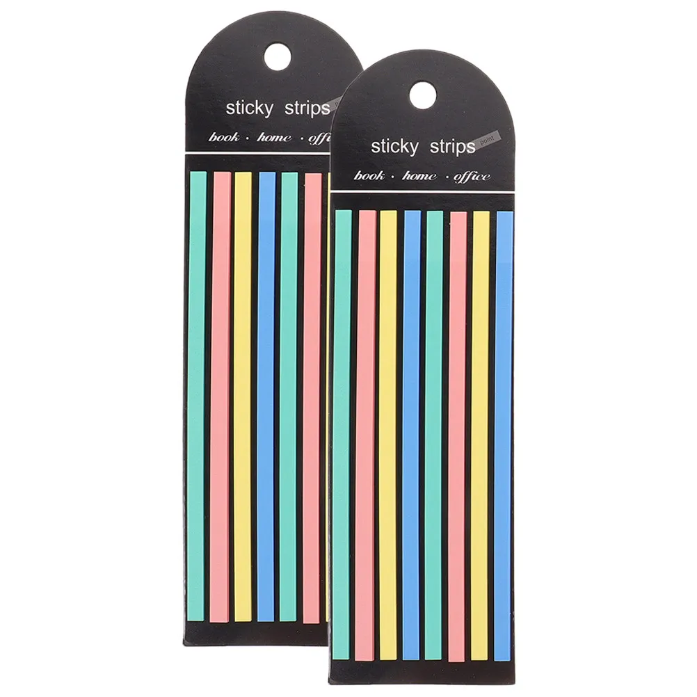 Long Colored Reading Strips Frosted Translucent Highlighter Strips for Books Beginners Page Markers Annotation
