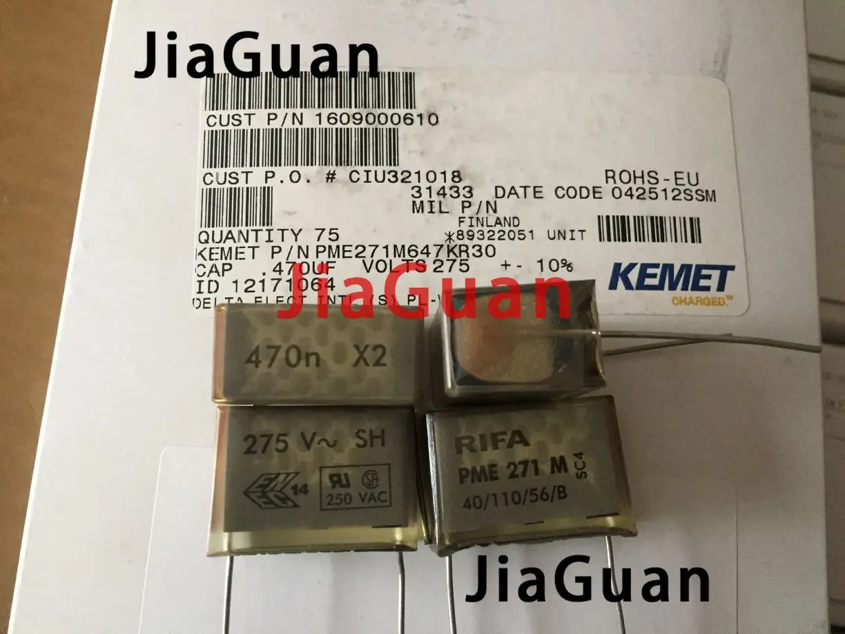 

10PCS NEW KEMET RIFA PME271M647KR 0.47UF 275VAC 470NF 474 PCM25.4 PME271 474/275VAC P276EL474K275A P25