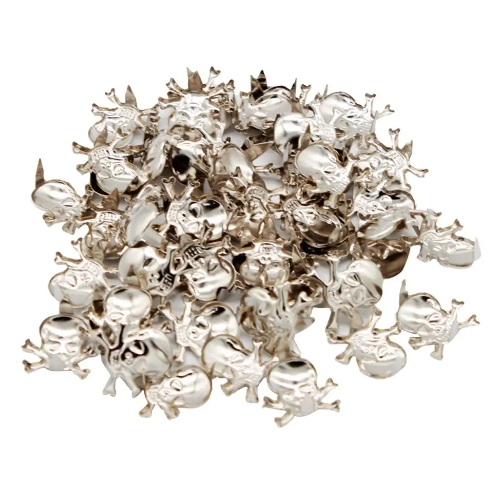 50Pcs Gothic Metal Rivets Claw Leathercraft Studs for Biker Rider Bags Clothes Hats Leather Decor