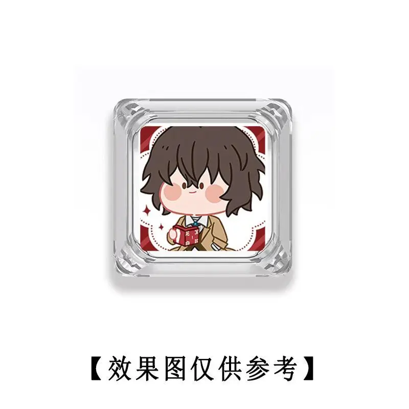 Bungo Stray Dogs emoji transparent light-transmitting keycaps cross-axis mechanical keyboard keycap set square PC keycaps - view 3