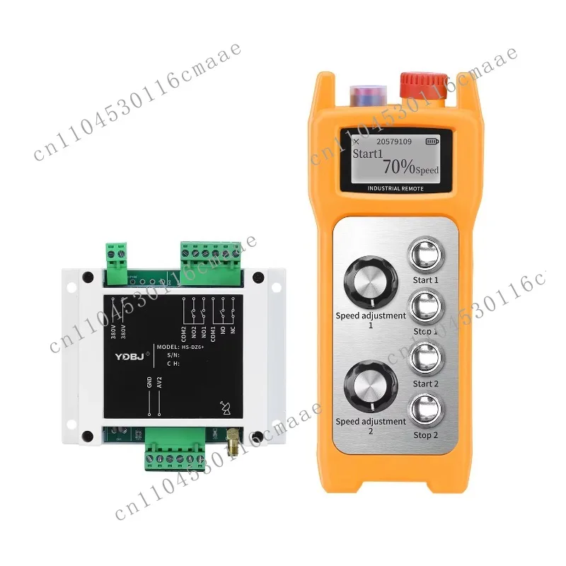 HS-DZ6+ New Design 4 Buttons Single Speed Crane Forklift Electric Winch Industrial Wireless Remote Control