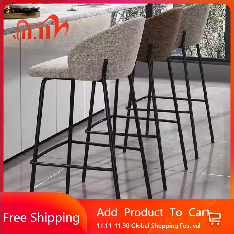 

Portable Ultralightbar Stools Nordic American Living Room Luxury Design High Ancient Bar Stools Sturdy Library Muebles Furniture