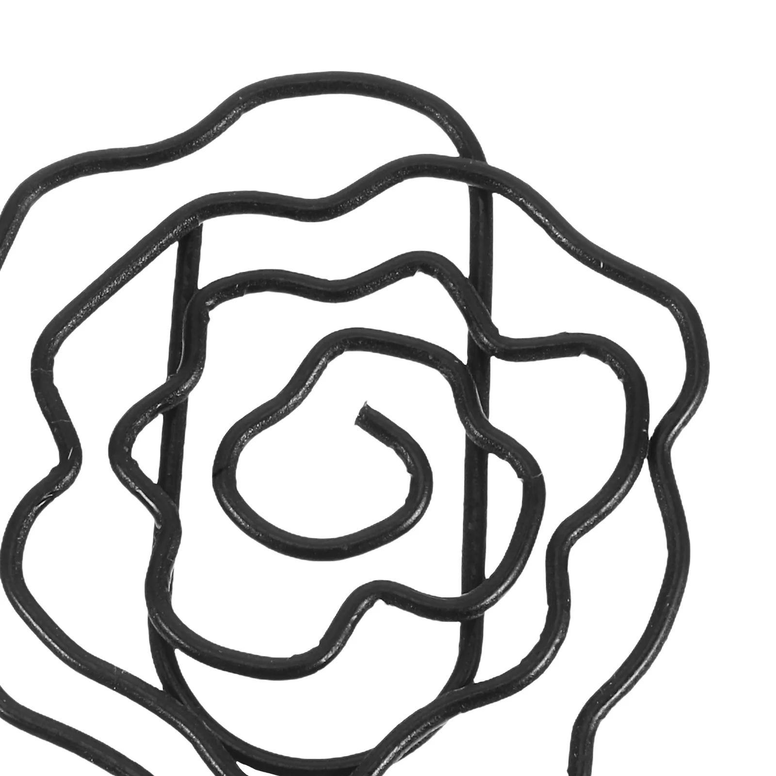 50 قطعة من مشابك الورق الإبداعية بتصميم وردي على شكل زهرة علامات صفحة معدنية لمكتب المدرسة والمنزل ومنظم المستندات وعلامات التبويب المخططة