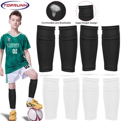 Soccer Shin Guards for Kids Youth,Shin Guard Sleeves for Boys and Girl for Football Games EVA Cushion Protection Reduce Injuries