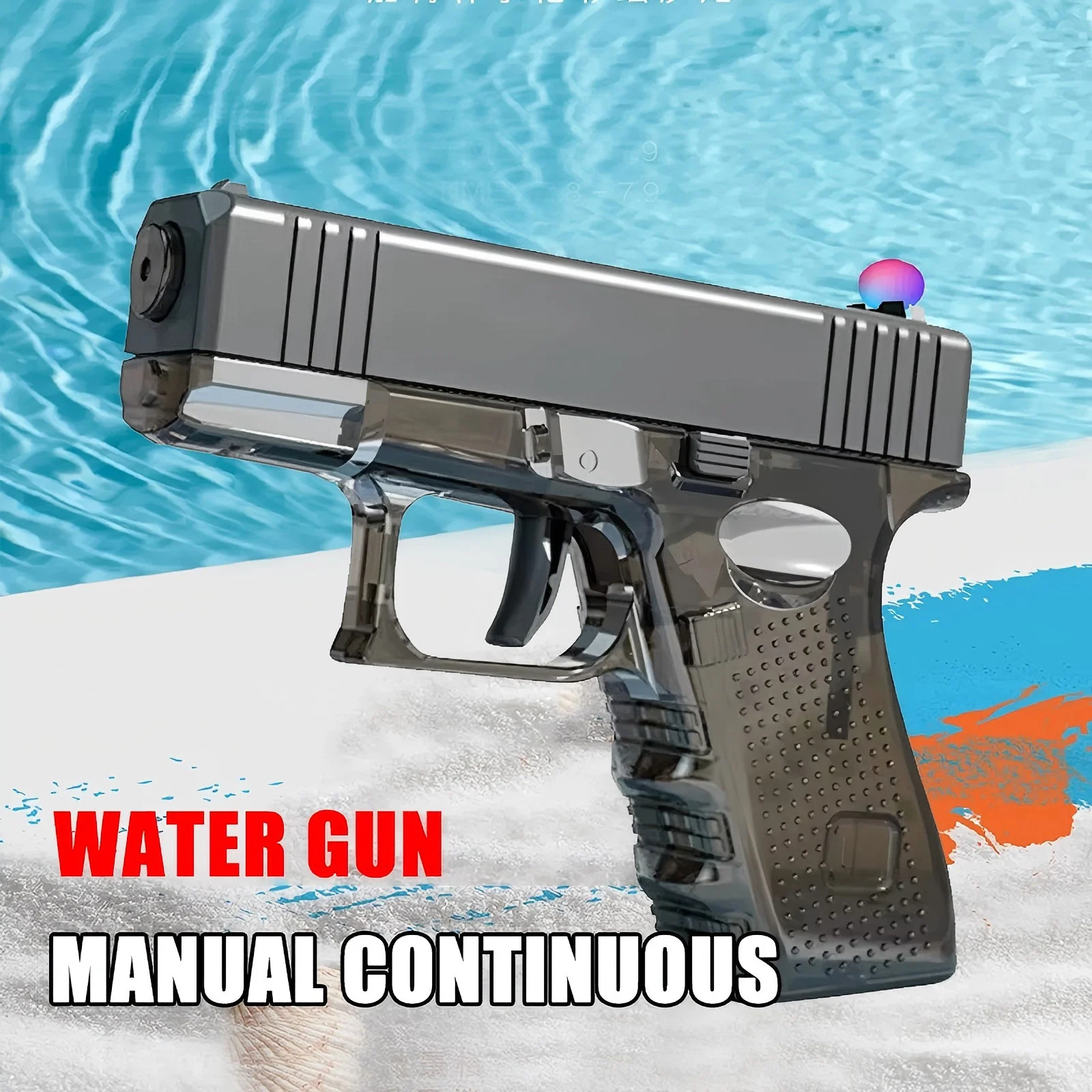 Pistola de Agua Mini Desert Eagle, Mecánica, de Disparo Continuo, Pistola Pequeña para Niños, Juguete de Verano para la Playa