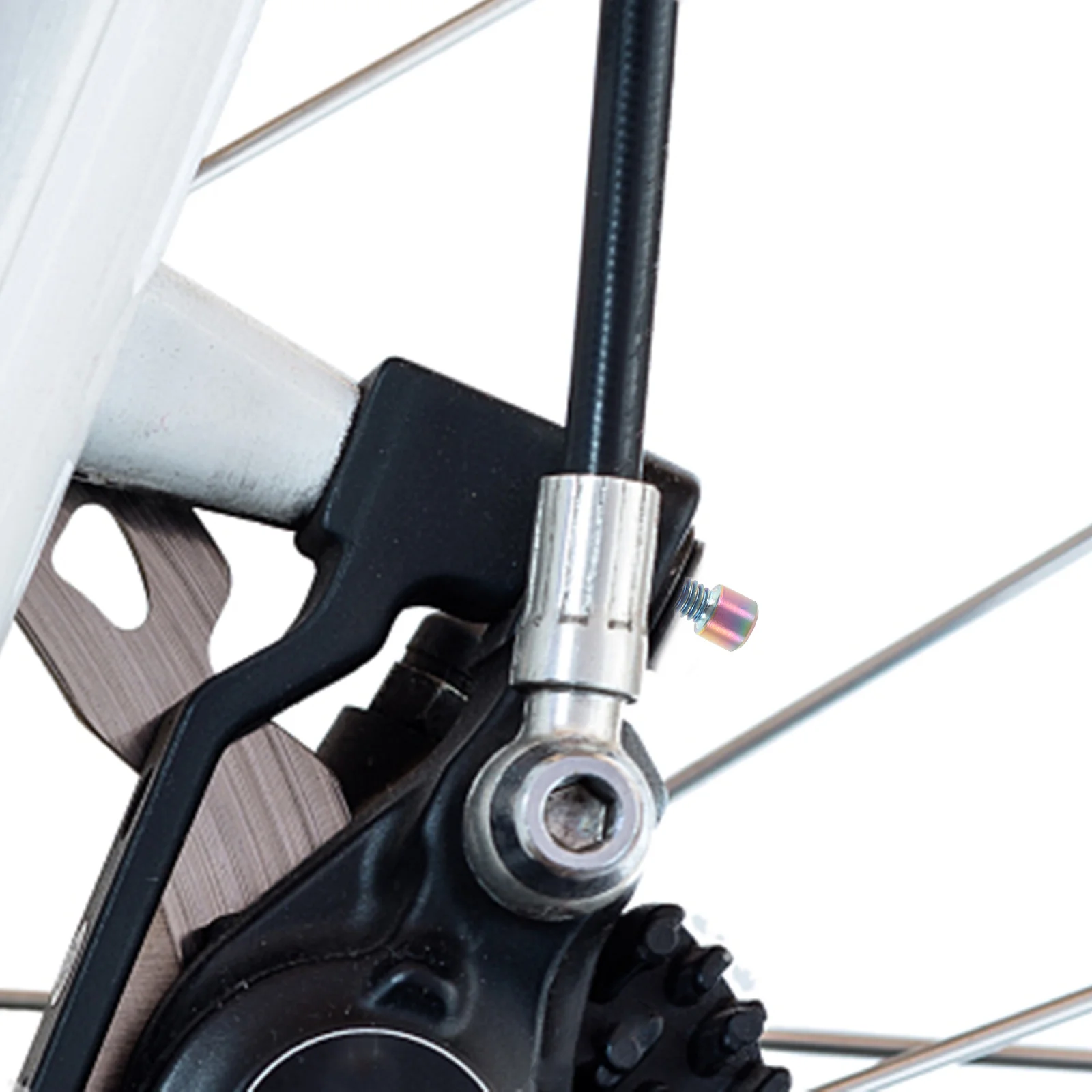 

2Pcs Mountain Bike Disc Brake Bolt Oil Disc Threaded Pin Screw Sturdy Fixing Screws for Brake Caliper Compatibility M4 Fast