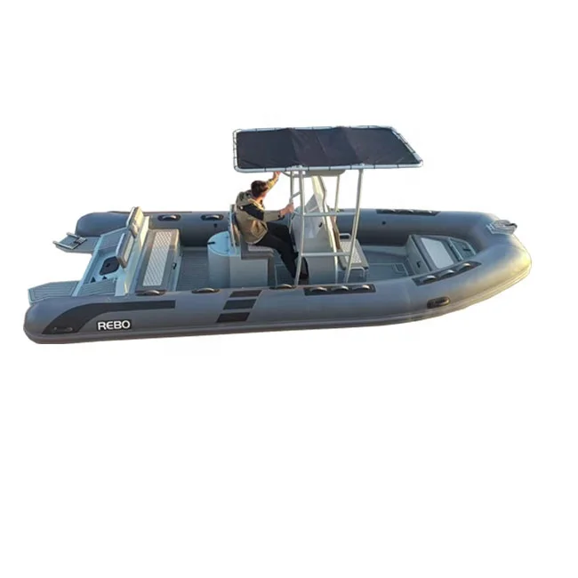 21ft Rib 640 Aluminum RIB ORCA Hypalon/PVC Inflatable Boats for Boat Fishing