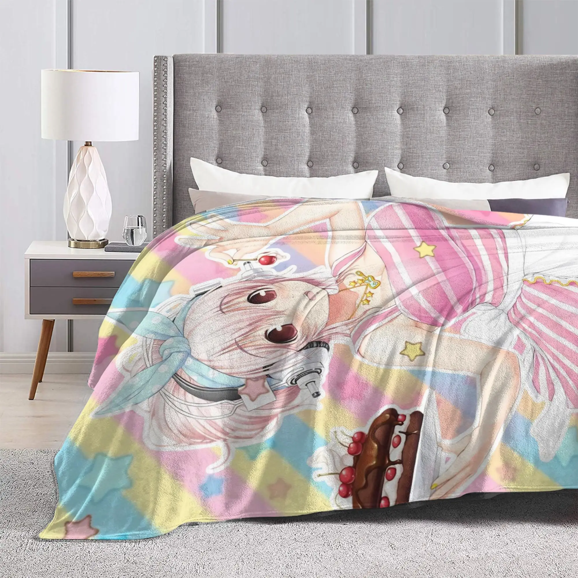 بطانية سوبر سونيكو عالية الجودة فائقة النعومة يلقي الشتاء للأطفال في غرفة المعيشة مفرش سرير أنيق #4