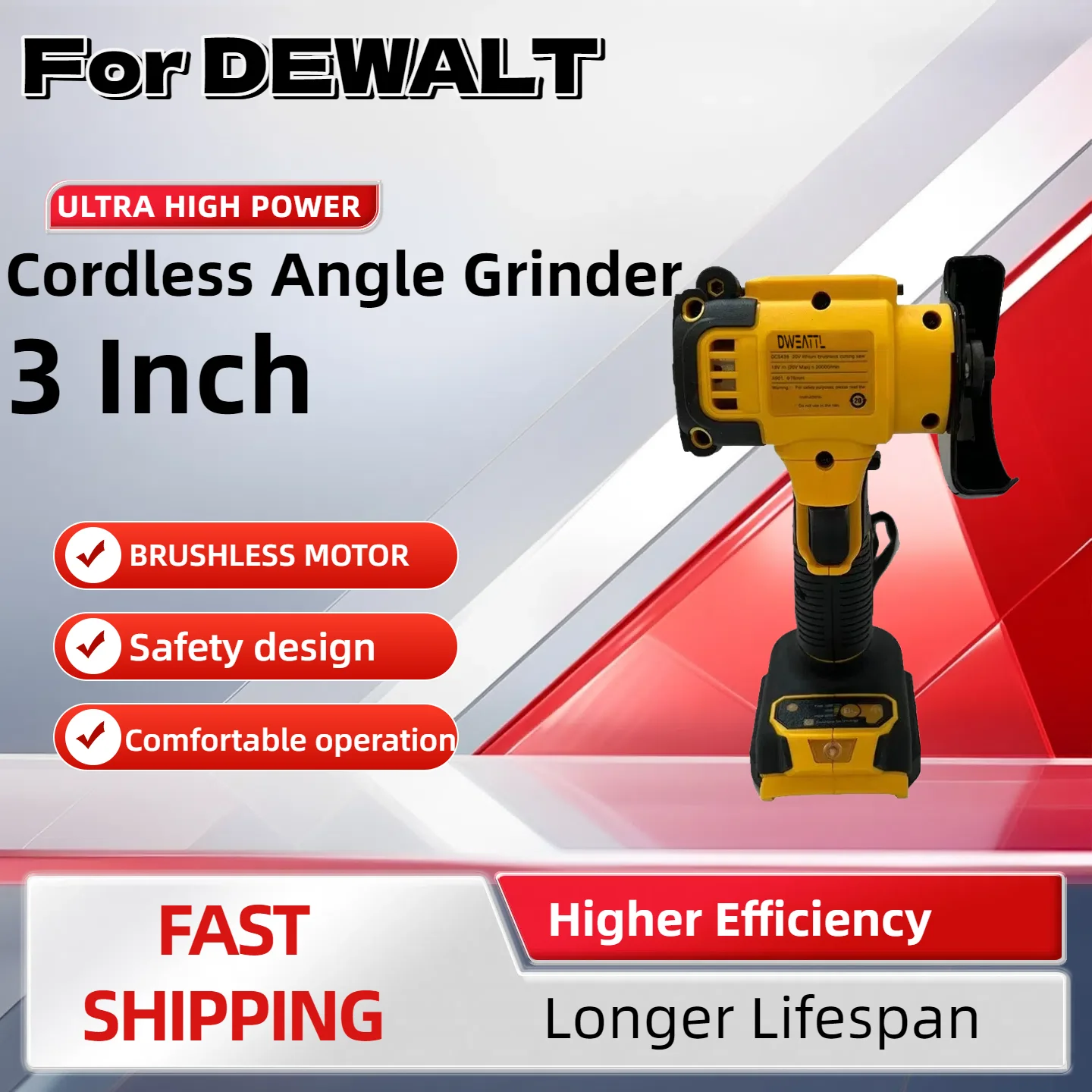 ل ديوالت 3 بوصة آلة طحن تلميع صغيرة قطع كهربائية أدوات كهربائية طاحونة زاوية لاسلكية لبطارية 20 فولت 18 فولت