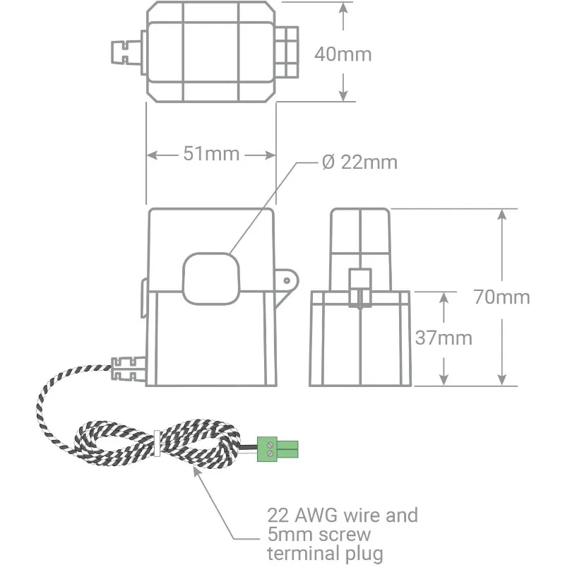 Monitor de energia residencial inteligente com 16 sensores de nível de circuito 50A |   Automação e controle de energia residencial |   Monito de eletricidade em tempo real