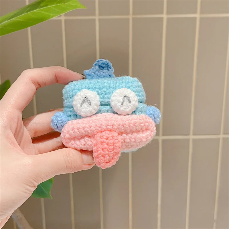 Woolen Knit Cartoon Fish Case para AirPods, Earbuds Bluetooth, caixa de carregamento, capa protetora do fone de ouvido, Airpod Pro