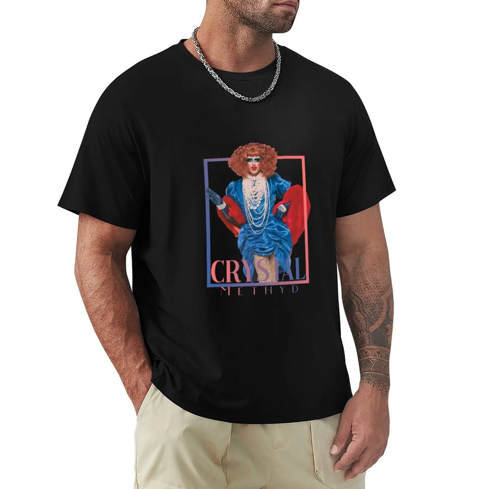 

CRYSTAL METHYD T-Shirt Aesthetic clothing rapper graphic tees fruit of the loom mens t shirts