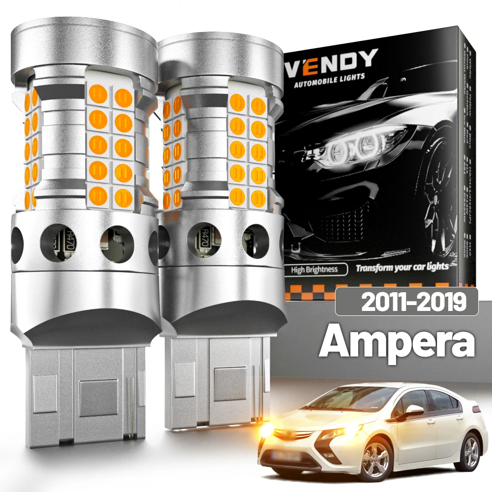 

2 шт. светодиодные передние указатели поворота для Opel Ampera e 2011-2019, поворотные фонари 2012 2013 2014 2015 2016 2017 2018, аксессуары Canbus