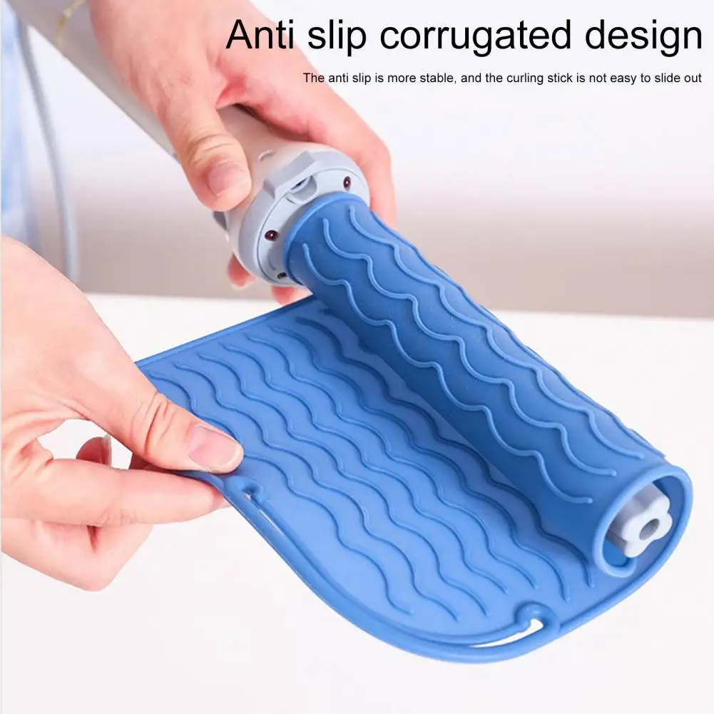 Hair Straightener Mat High-temperature Resistant Anti-skid Silicone Heat Resistant Mat Reusable Silicone Pad Beauty Shop